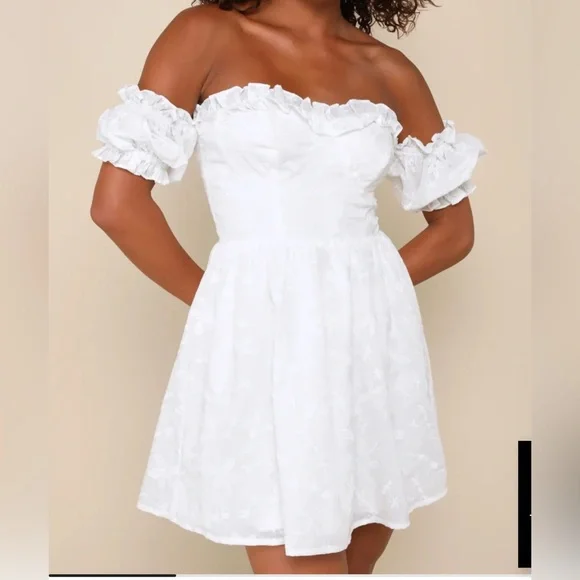 Lulus | Dresses | Lulus White Embroidered Off Shoulder Mini Dress Sweet Viewpoint Nwt Size Xs | Poshmark Lulus | Dresses | Lulus White Embroidered Off Shoulder Mini Dress Sweet Viewpoint Nwt Size Xs | Poshmark